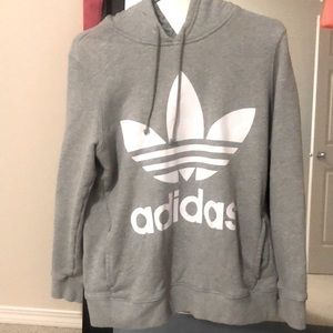 Grey adidas hoodie